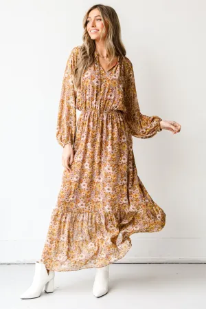 FINAL SALE - Smitten Over You Floral Maxi Dress