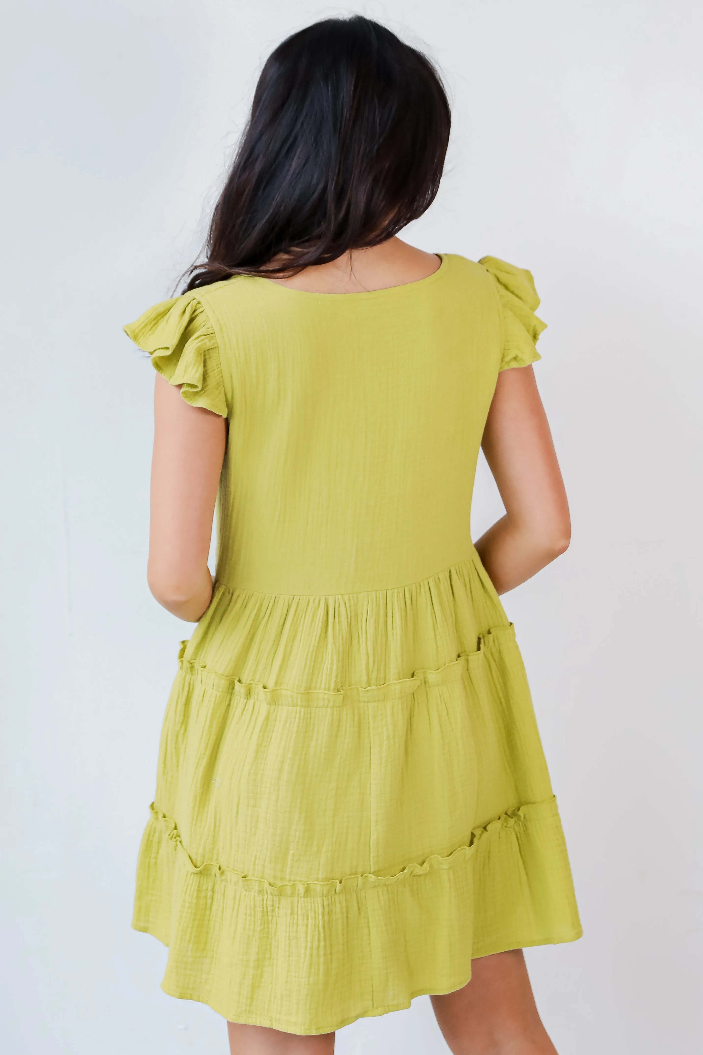 FINAL SALE - Sun Bound Linen Tiered Mini Dress
