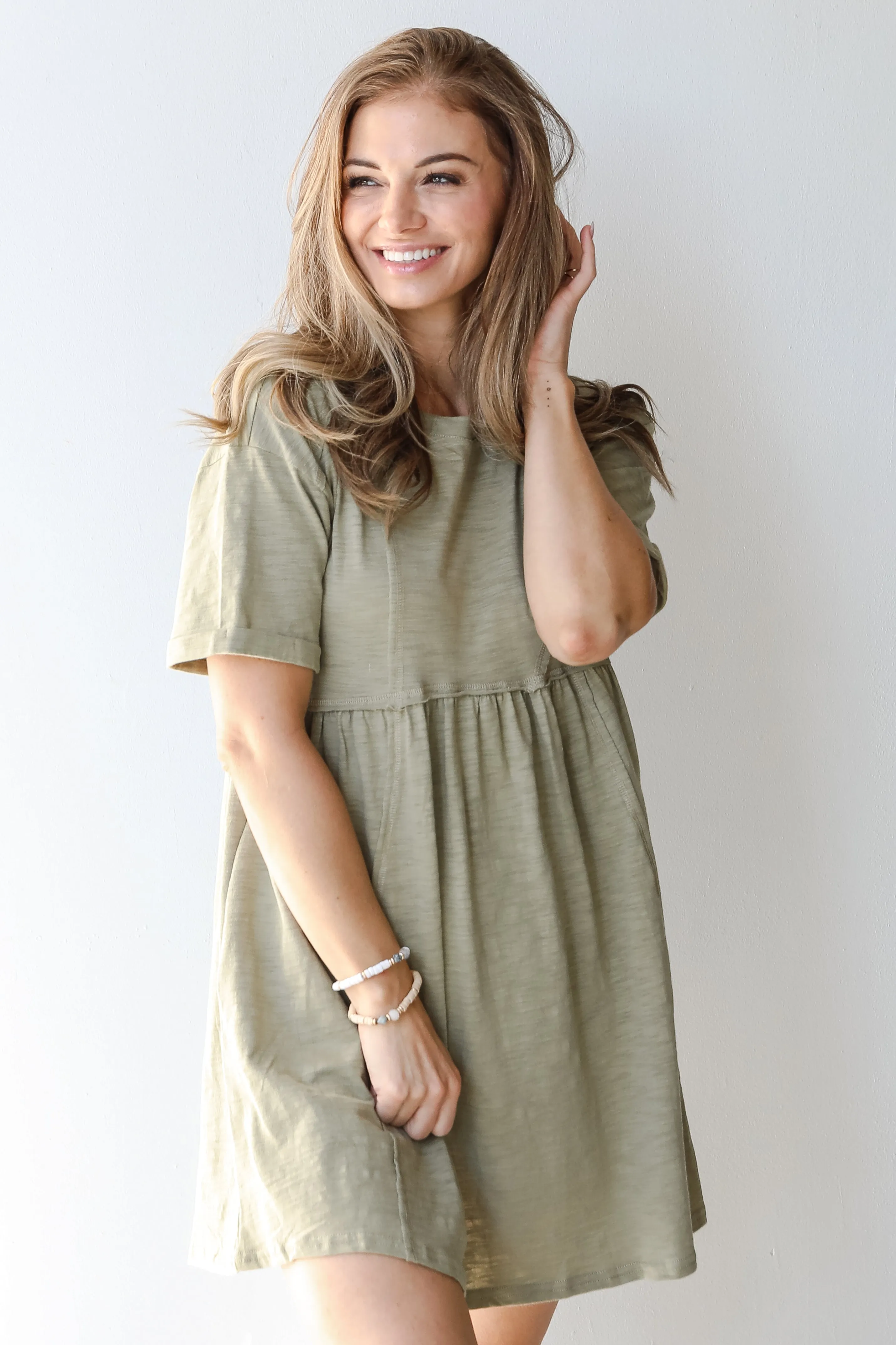 FINAL SALE - Sweet And Soulful Babydoll Mini Dress