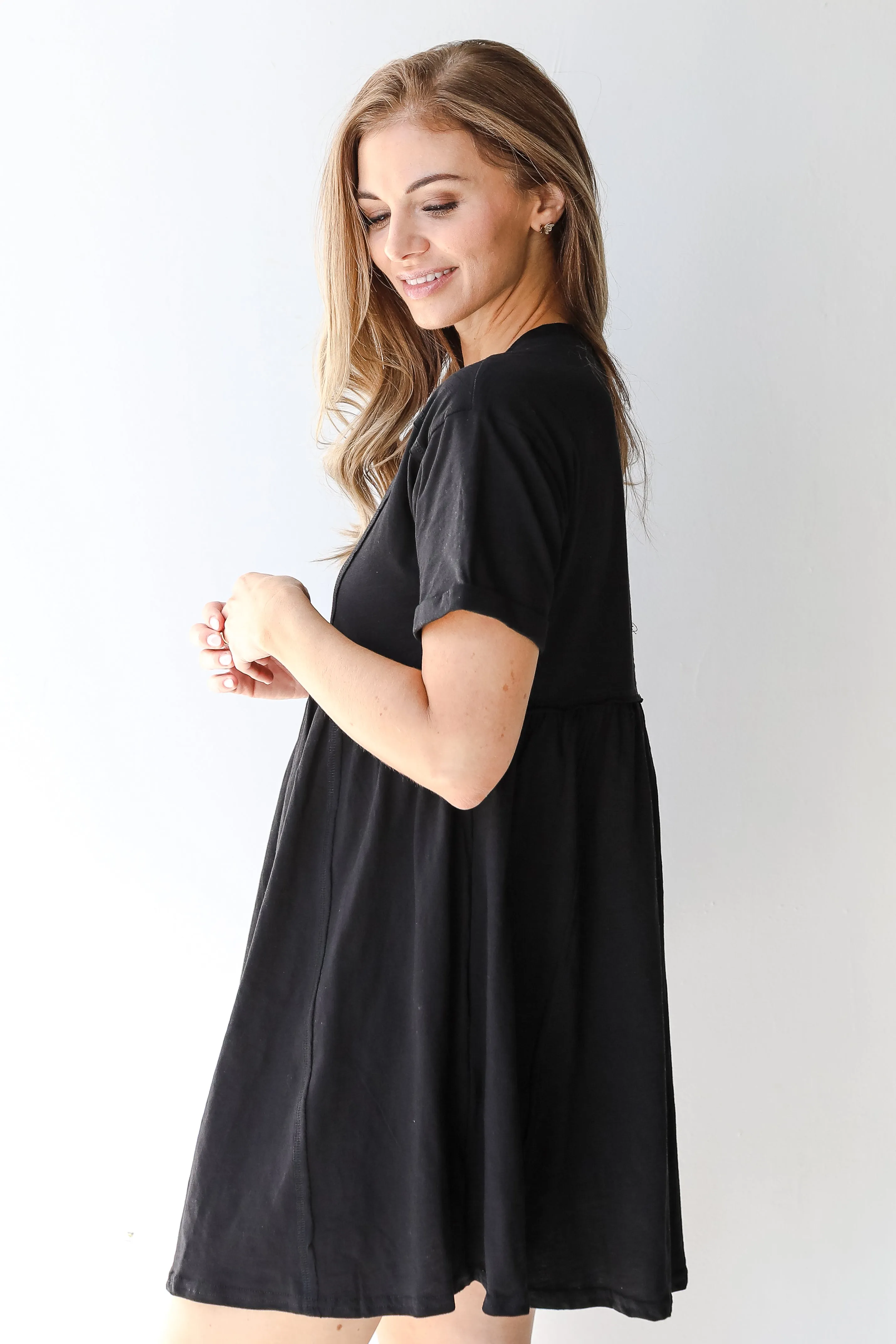 FINAL SALE - Sweet And Soulful Babydoll Mini Dress