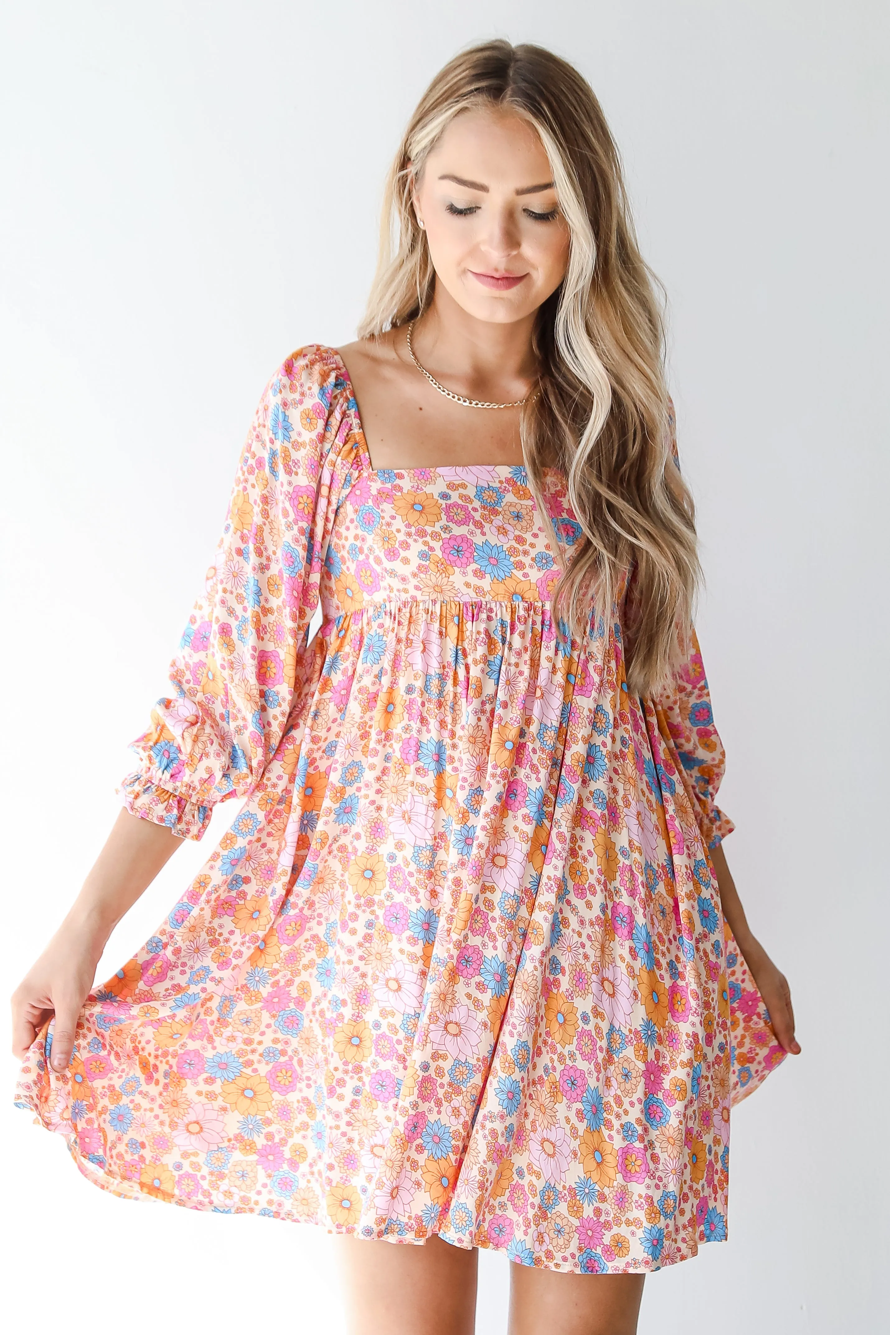 FINAL SALE - Sweet As Can Be Floral Mini Dress