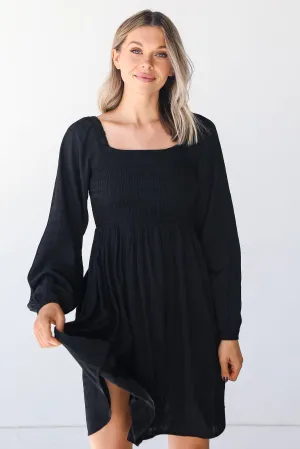 FINAL SALE - Talk Of The Party Smocked Mini Dress
