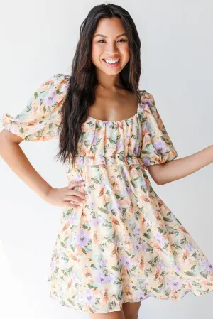 Floral Feelings Babydoll Mini Dress