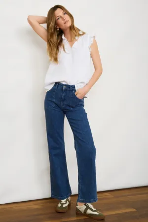 Flossie Carpenter Flare Jean - Mid Wash