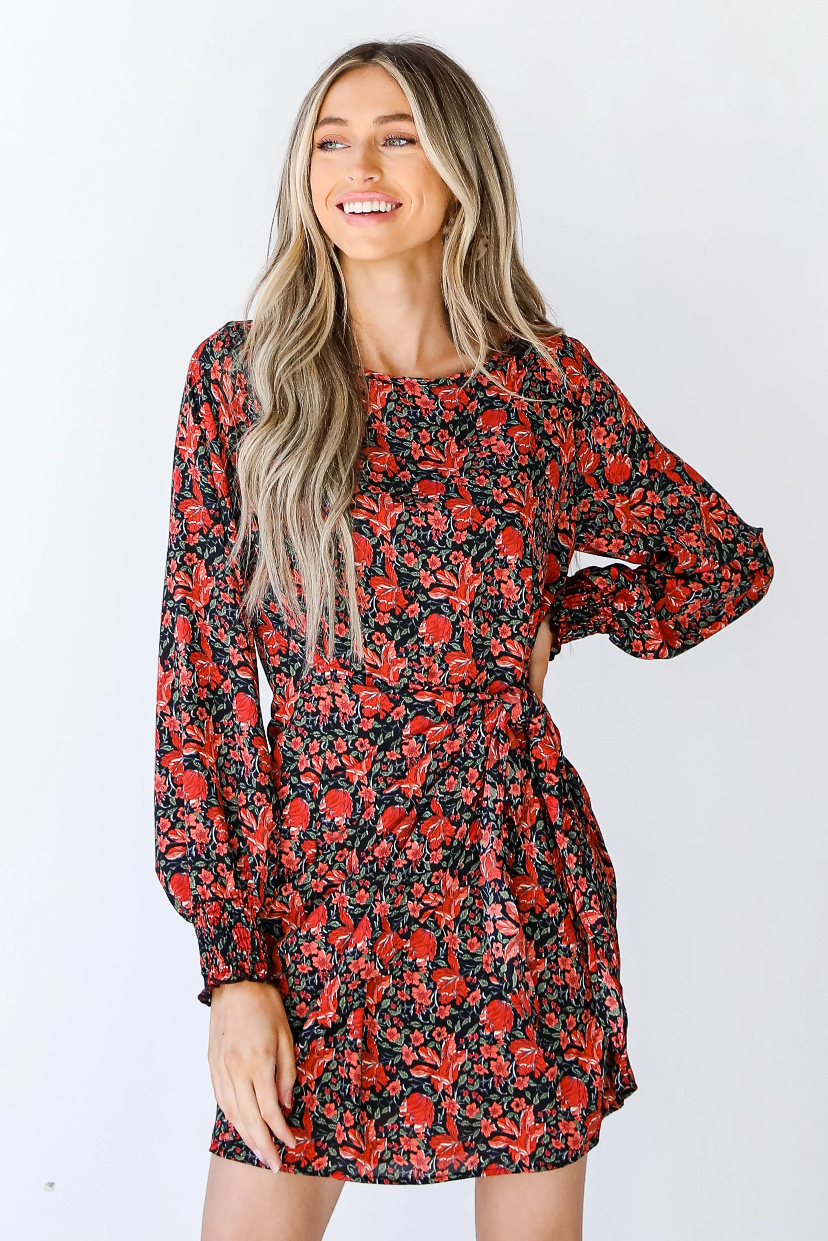 Fully Bloomed Floral Wrap Dress
