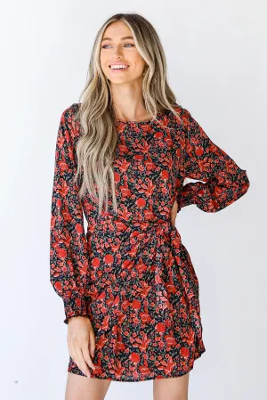 Fully Bloomed Floral Wrap Dress