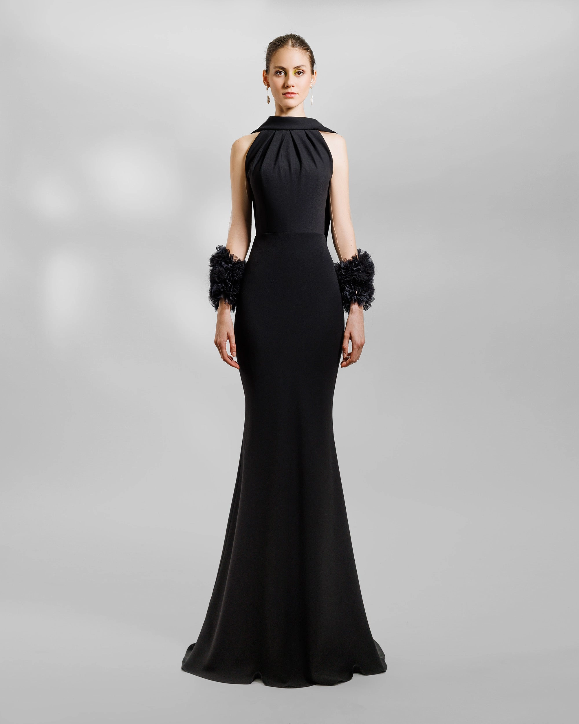 Halterneck Slim-Cut Dress