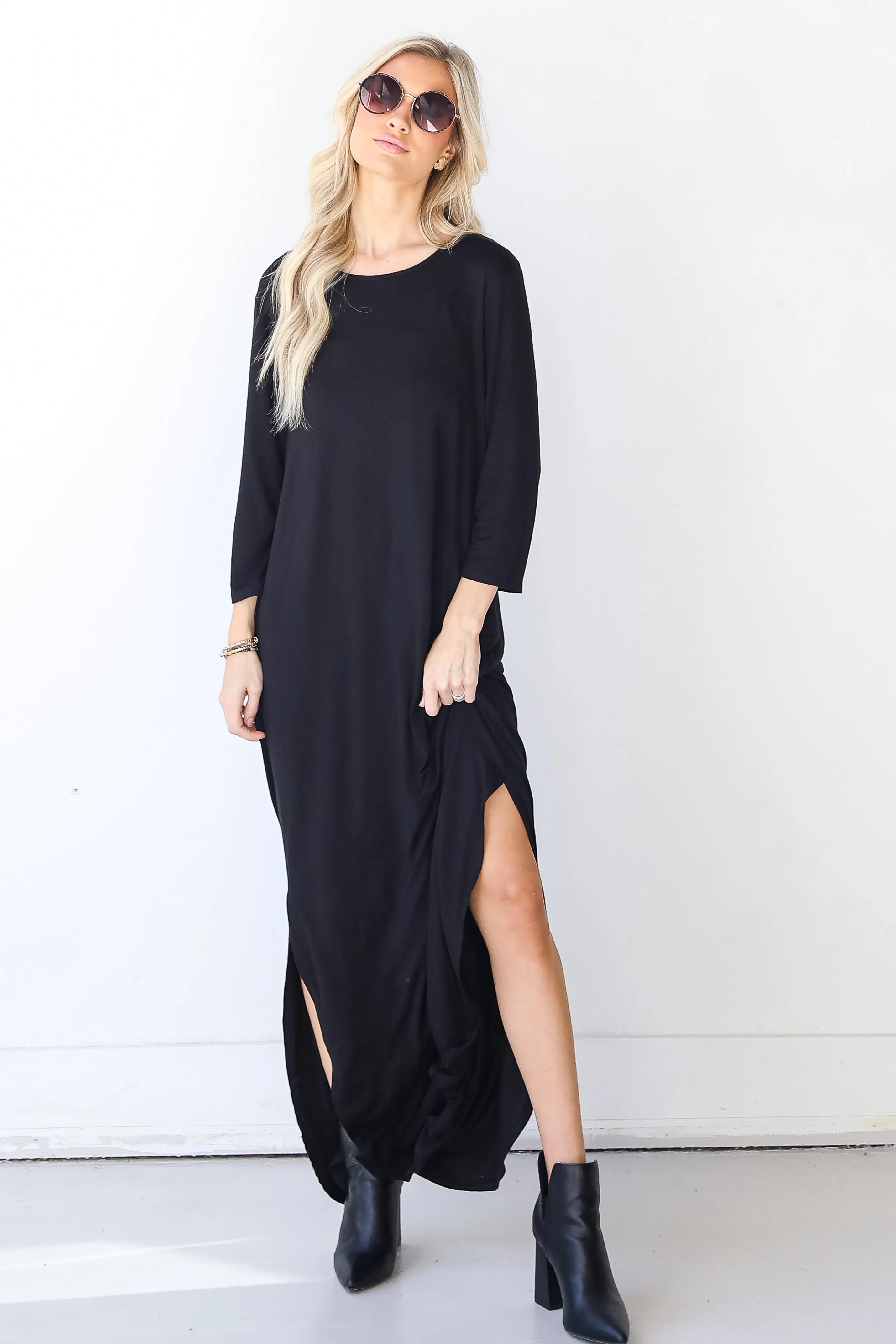 Hayley Jersey Knit Maxi Dress