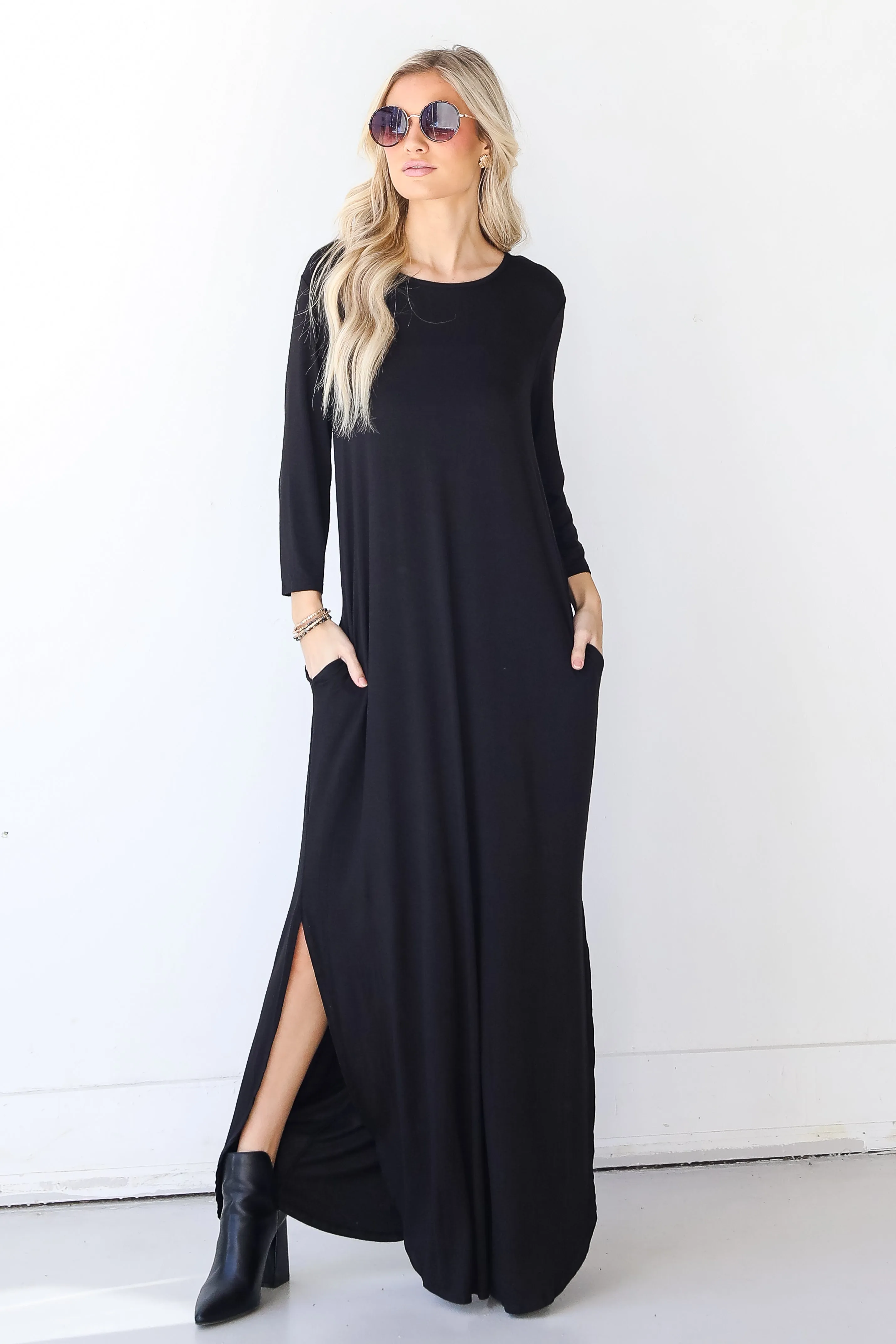 Hayley Jersey Knit Maxi Dress