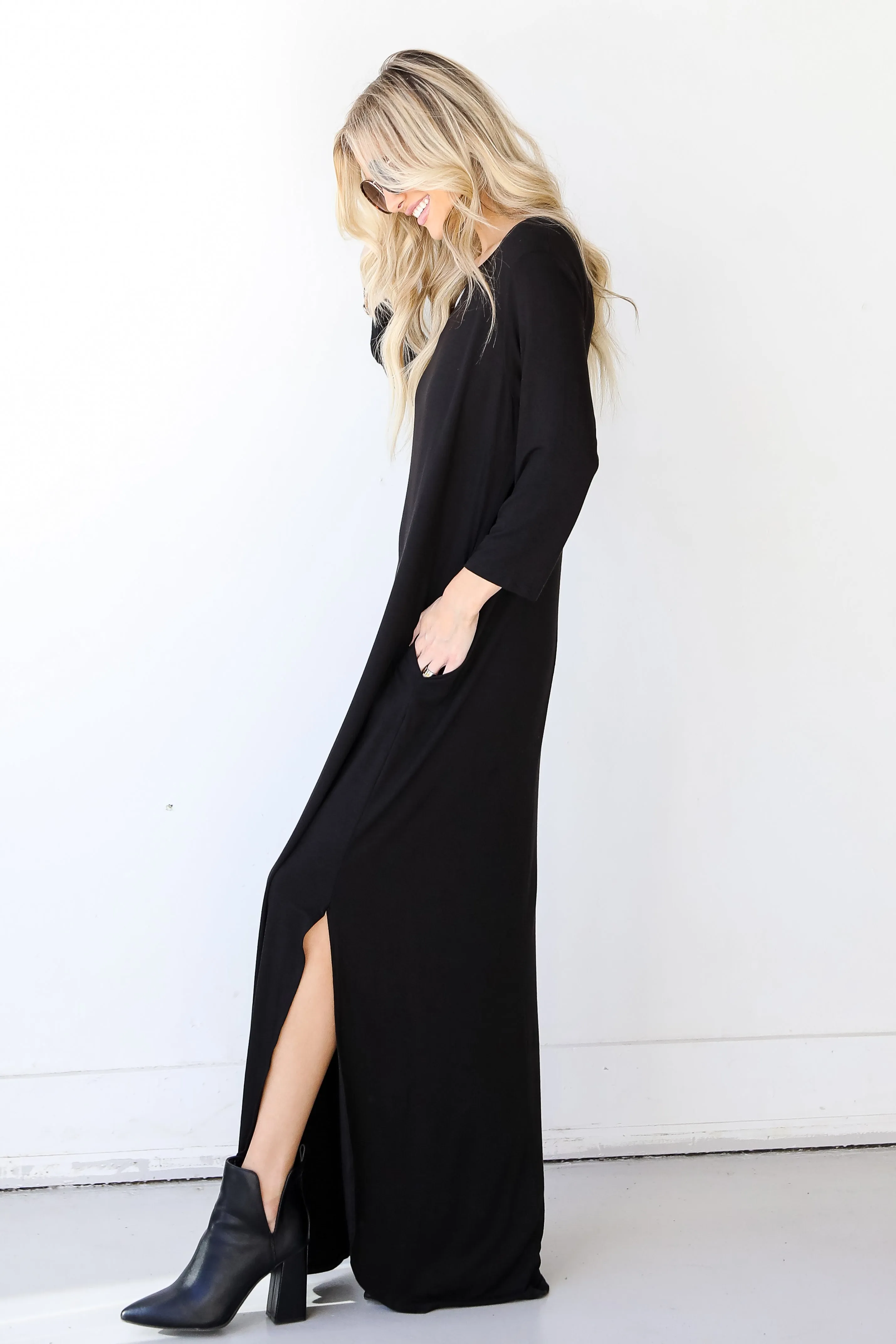 Hayley Jersey Knit Maxi Dress