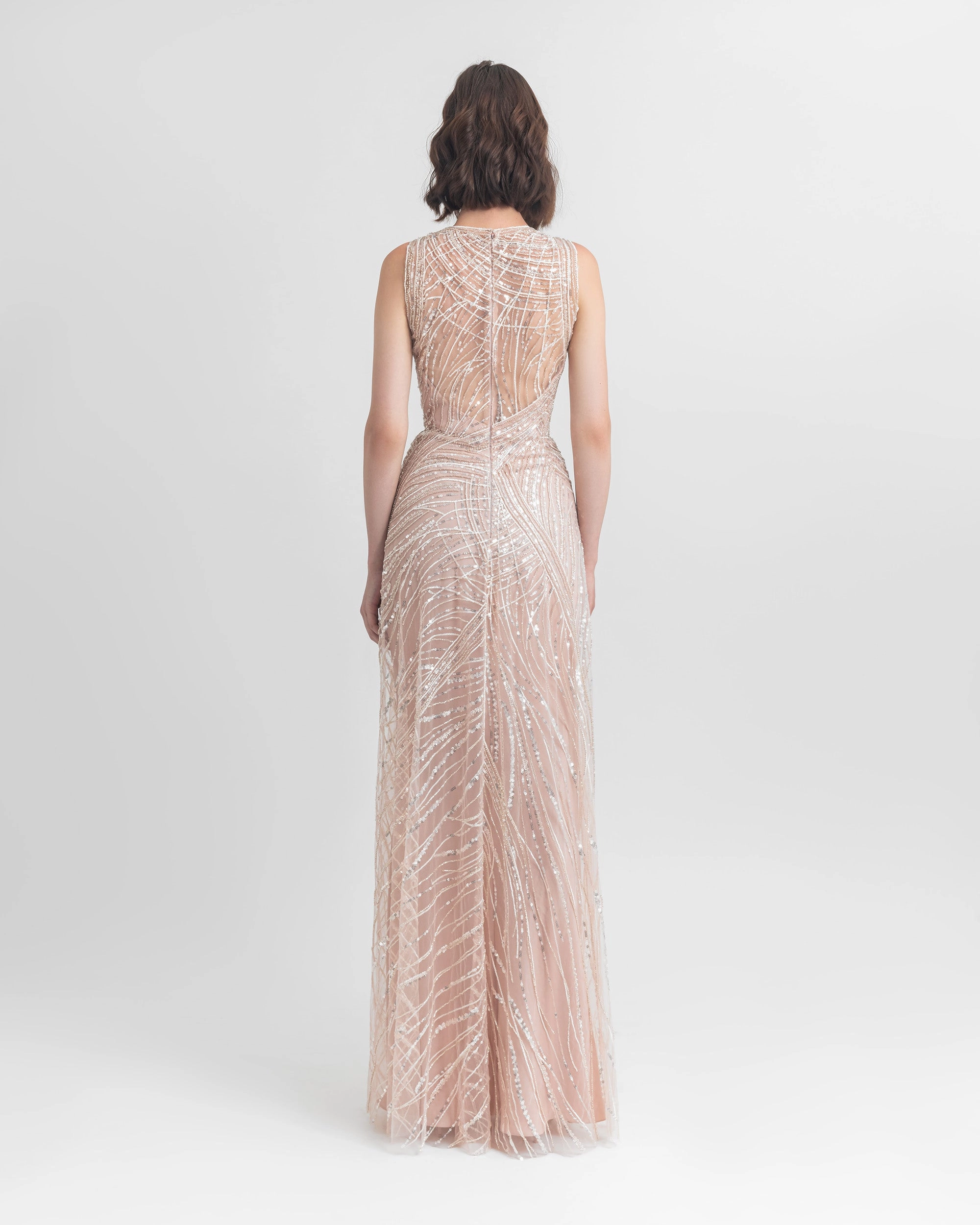 Heart Shape Sequin Dress