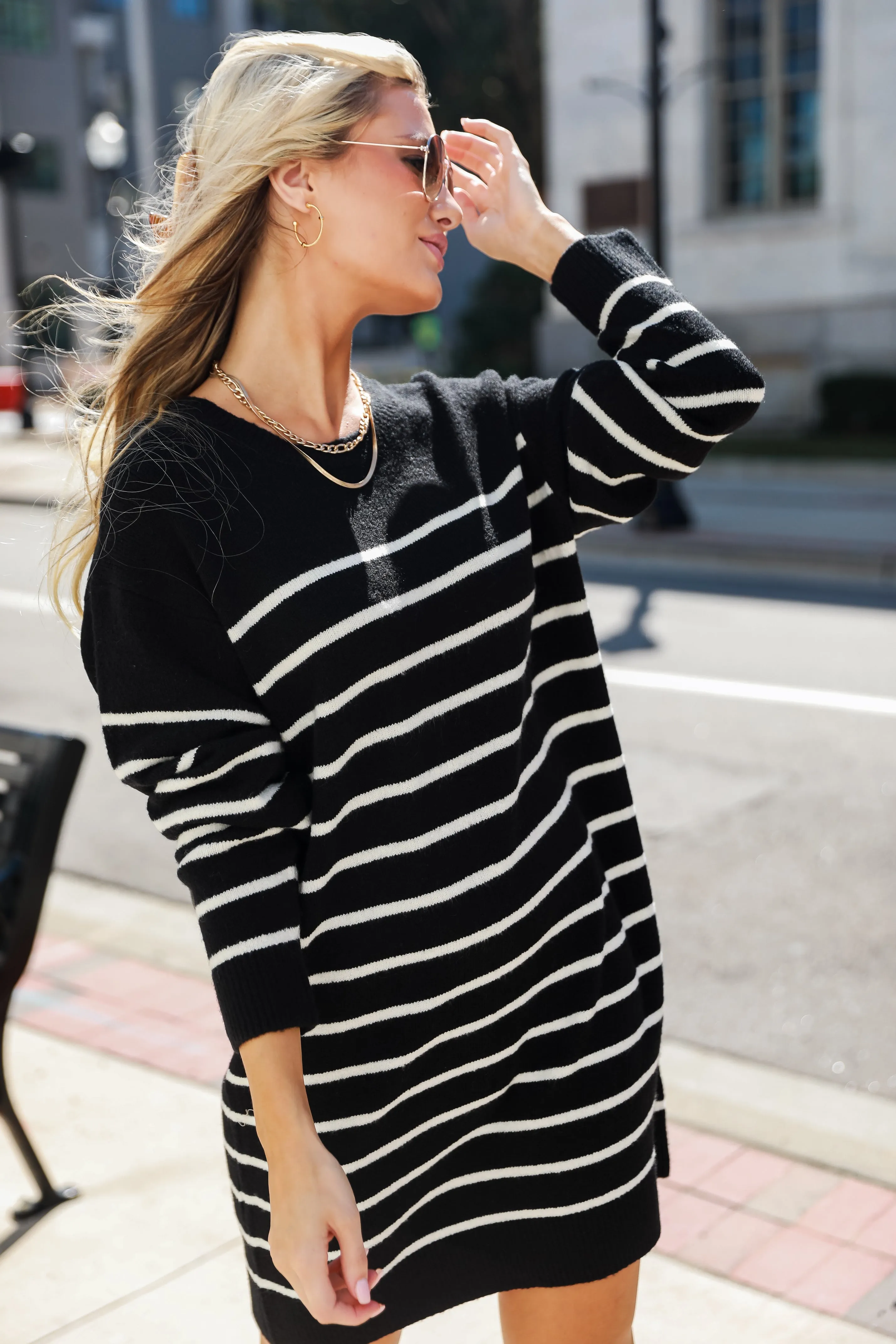 Impressively Iconic Striped Sweater Dress