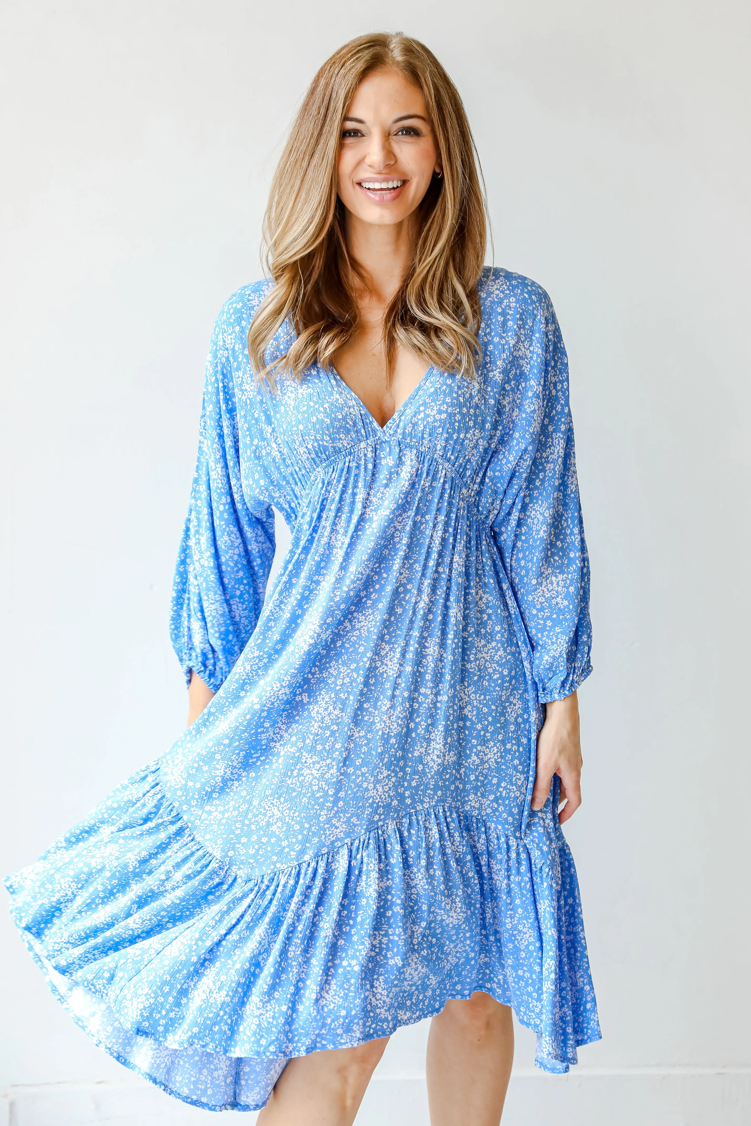 In My Dreams Floral Midi Dress
