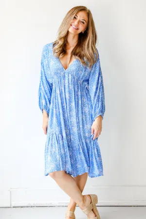 In My Dreams Floral Midi Dress