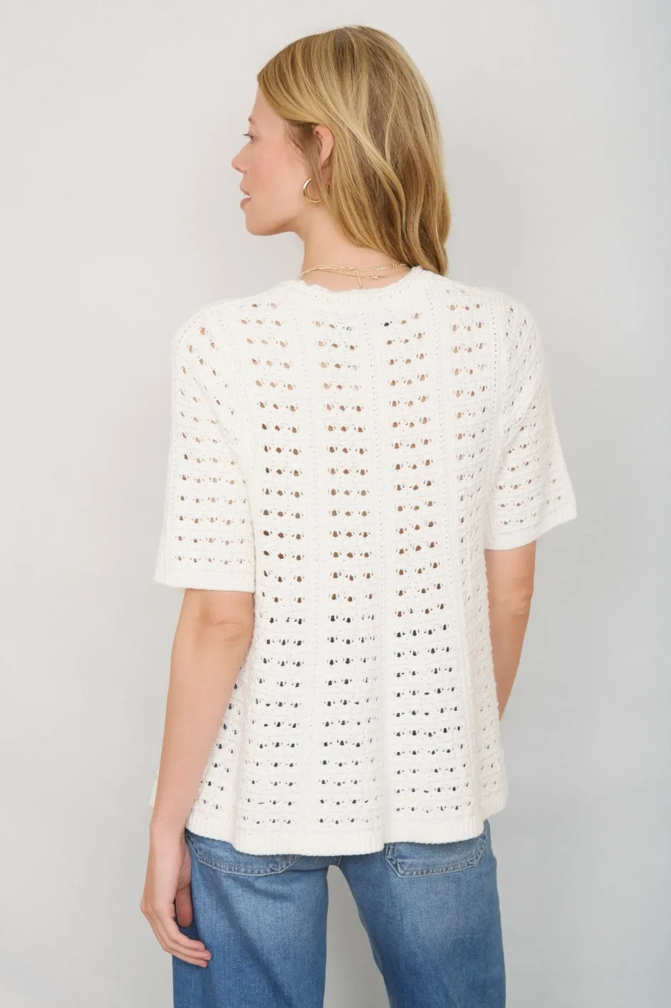 Isla Stitch Jumper - Ivory