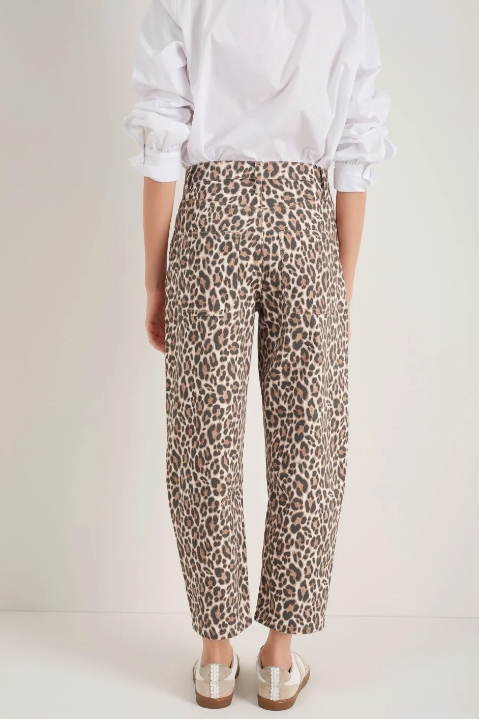 Kaya Cargo Barrel Jean - Leopard