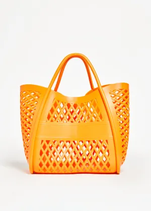 Lattice Cutout Shopping Tote