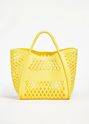 Lattice Rubber Shopping Tote