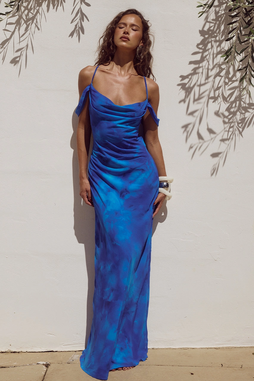 Lavoni Maxi Dress - Ramona Blue