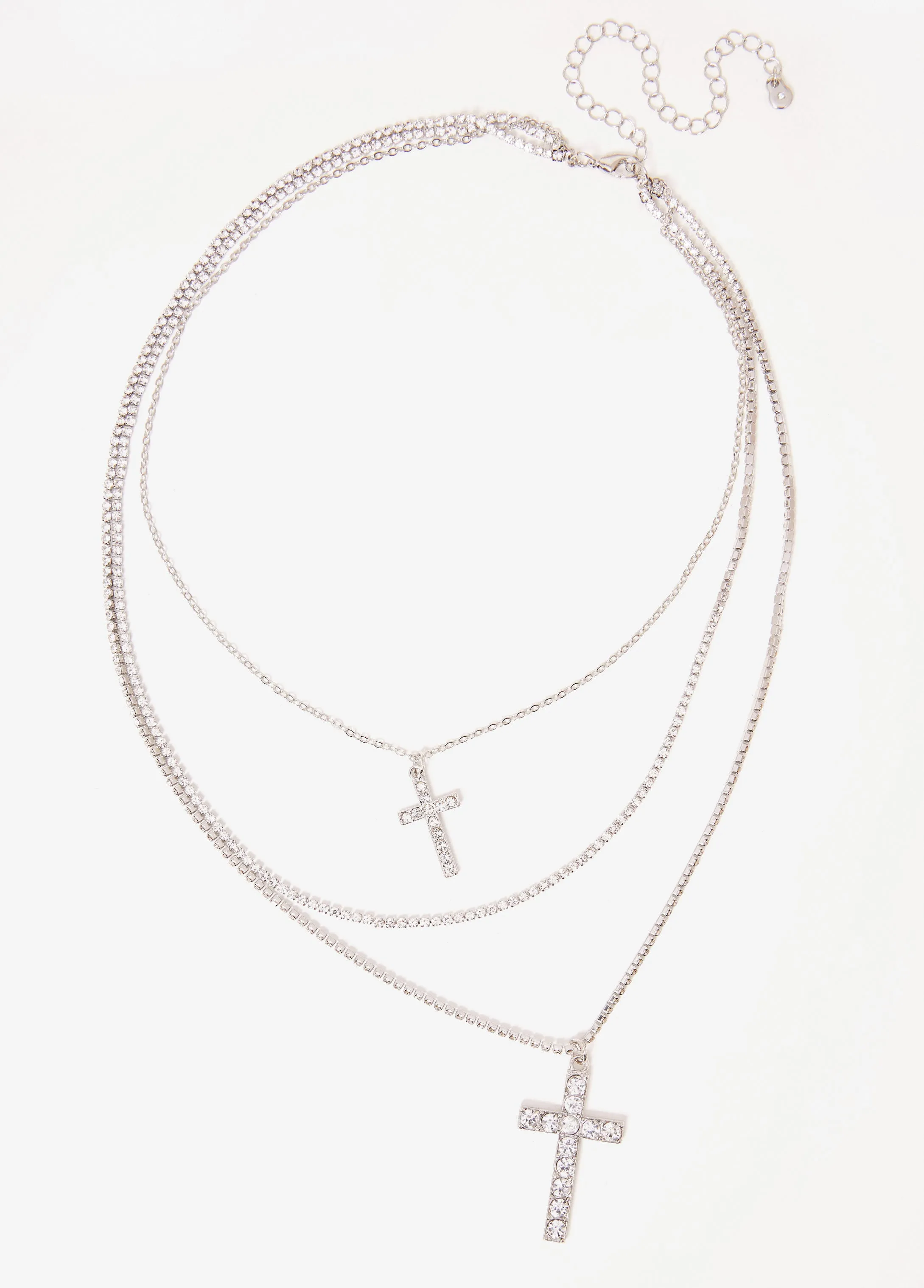 Layered Cross Necklace