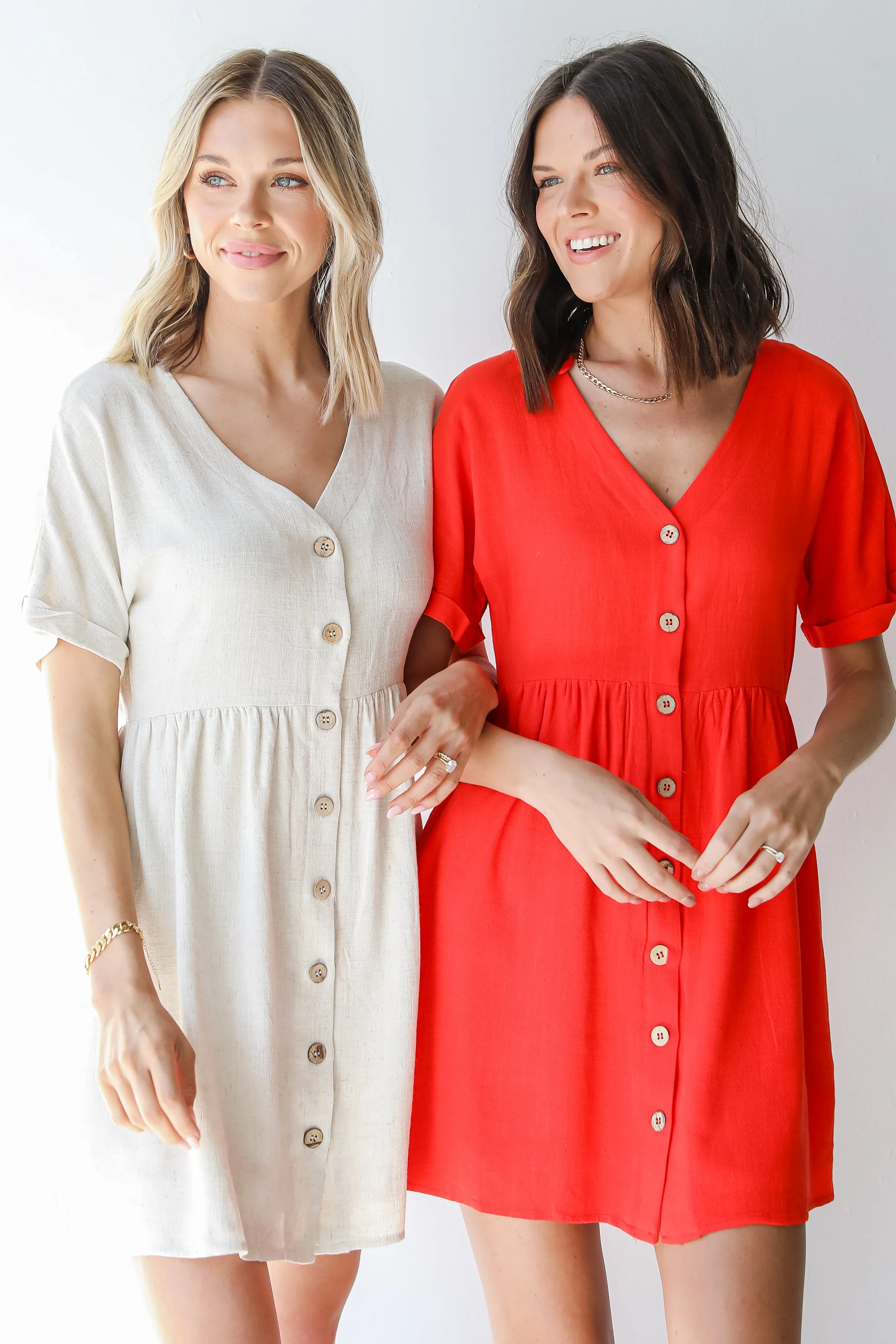 Let's Have Sun Linen Babydoll Dress