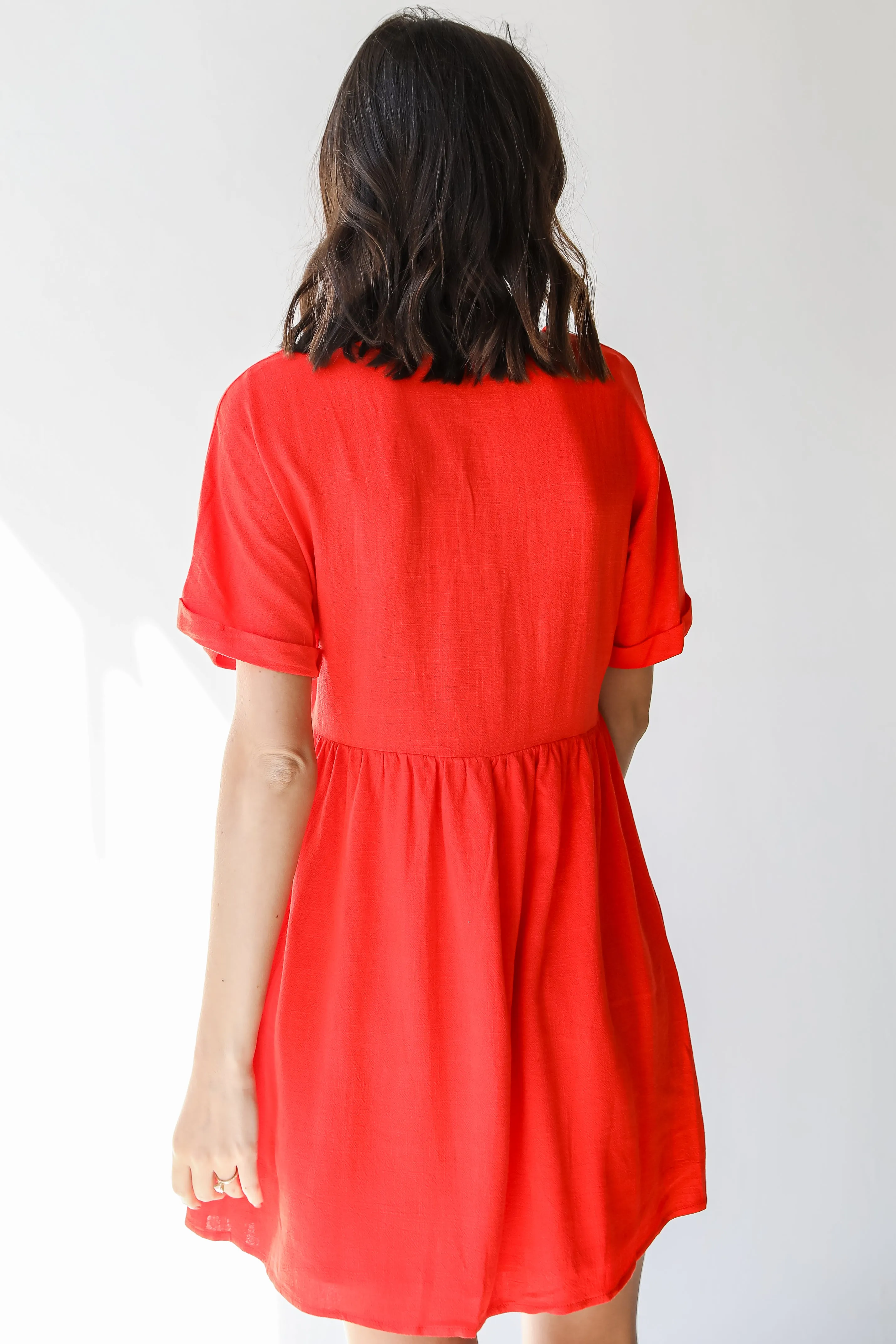Let's Have Sun Linen Babydoll Dress