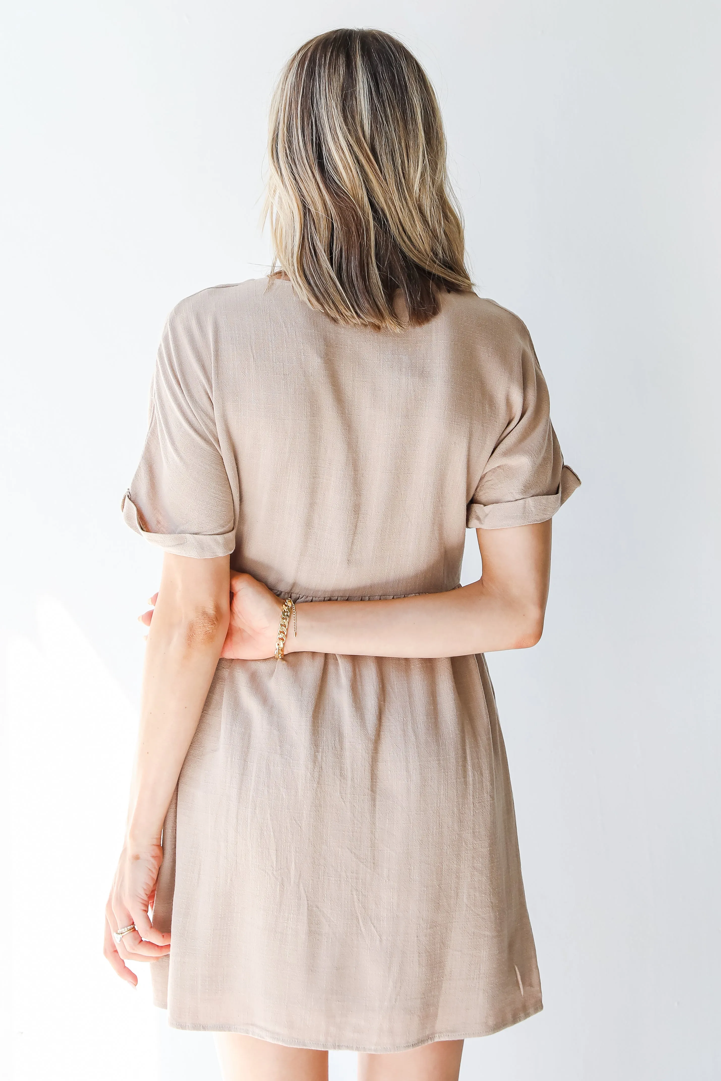 Let's Have Sun Linen Babydoll Dress