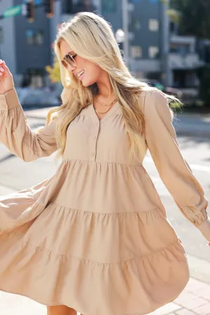 Lovely Captivation Tiered Mini Dress