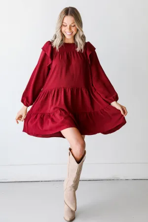 Loving The Glow Tiered Mini Dress