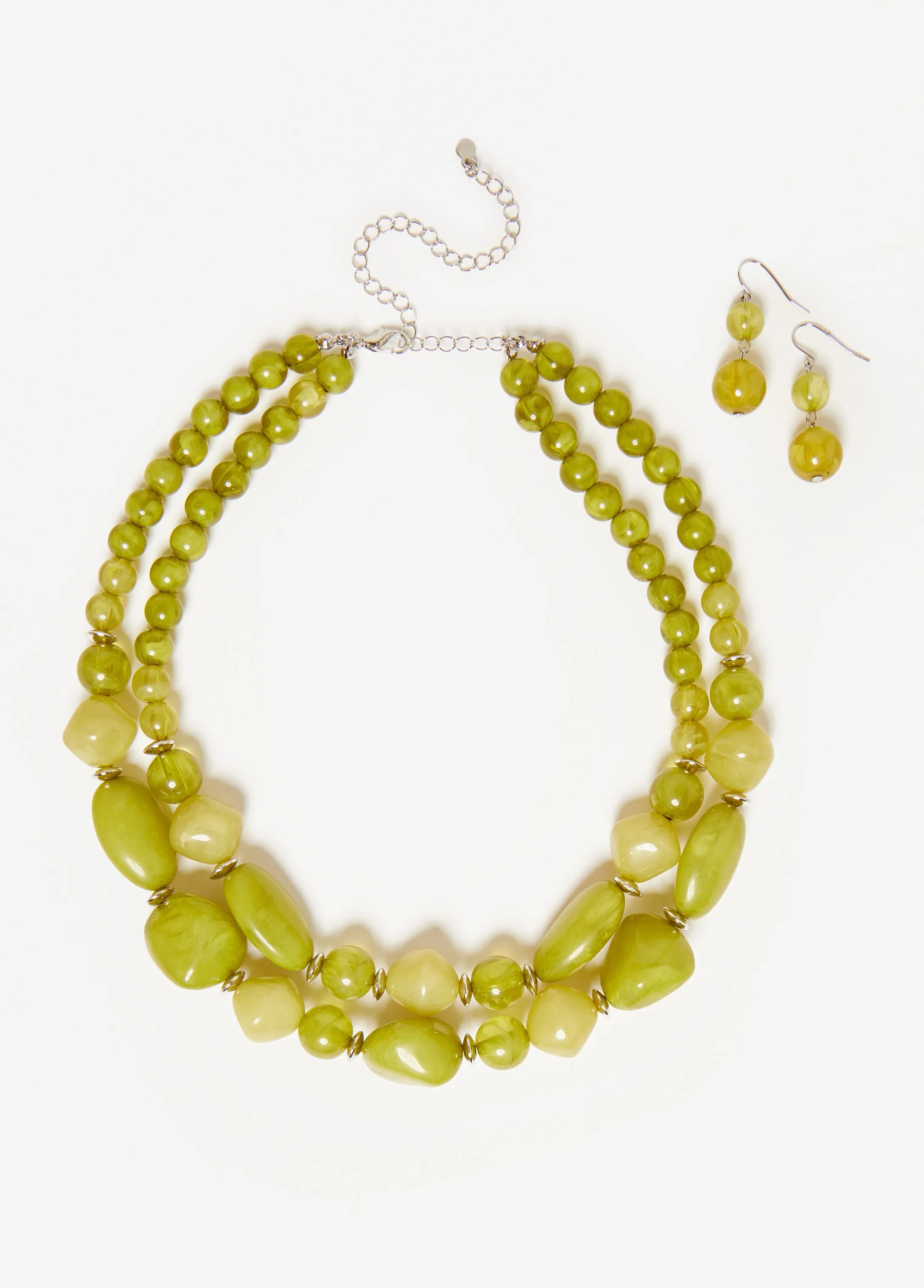 Marbled Necklace Set