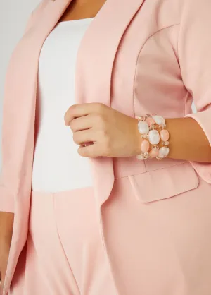 Marbled Stone Bracelet Set