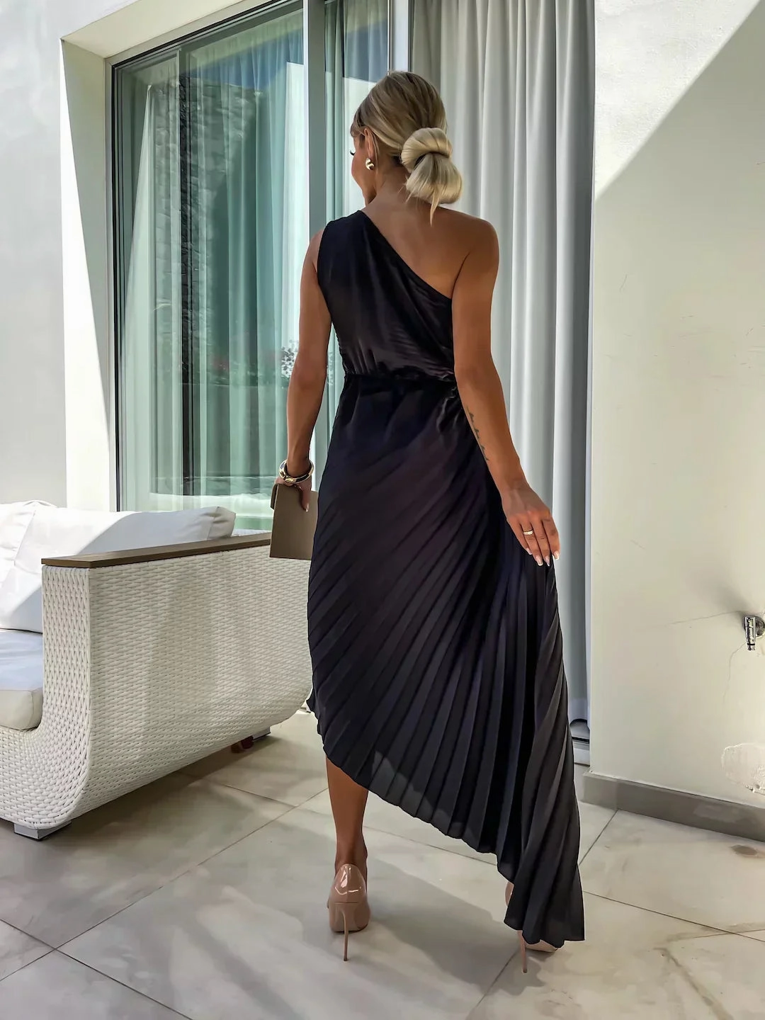Marivelle™ - Pleated Glamour Dress