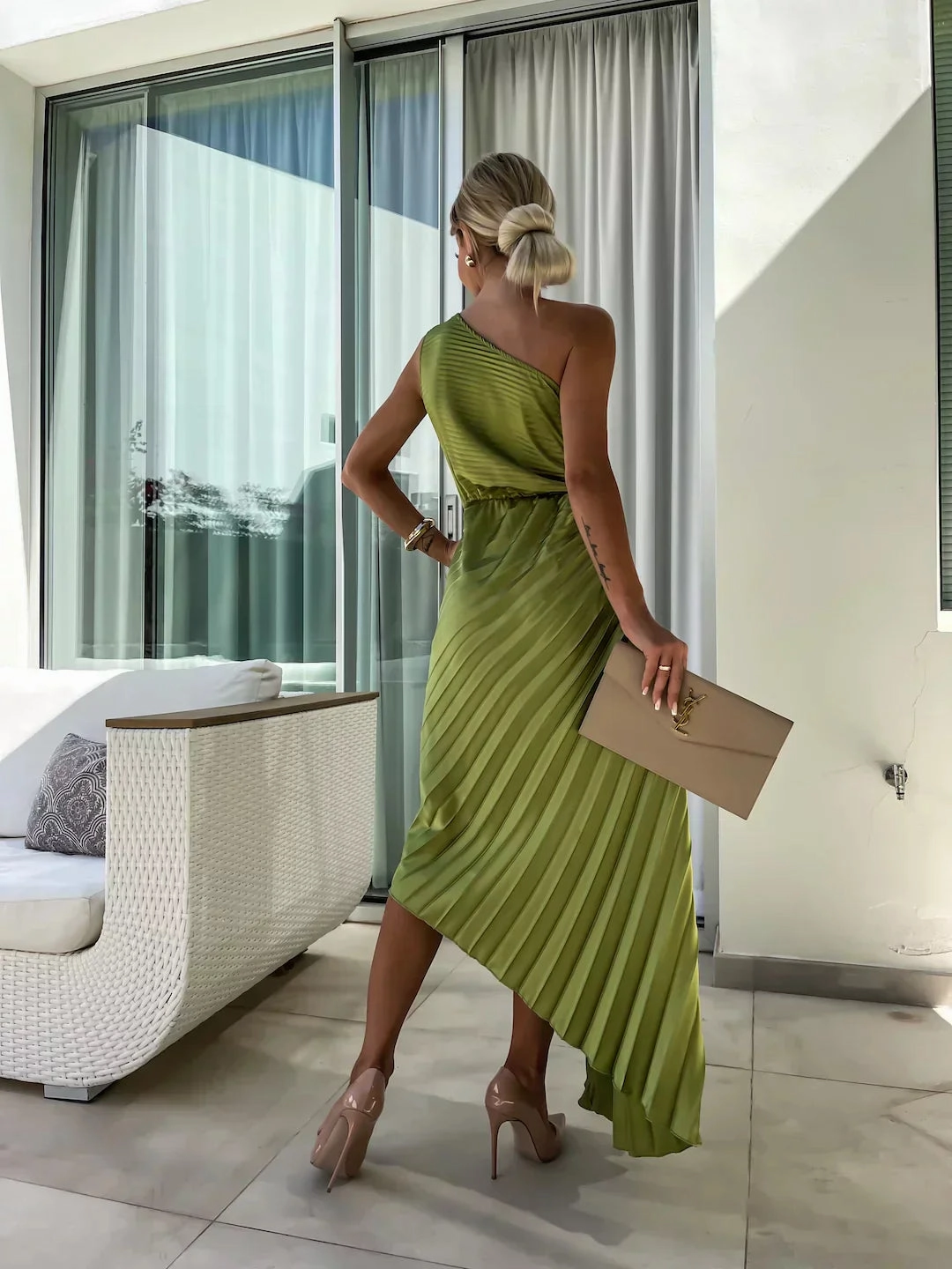Marivelle™ - Pleated Glamour Dress