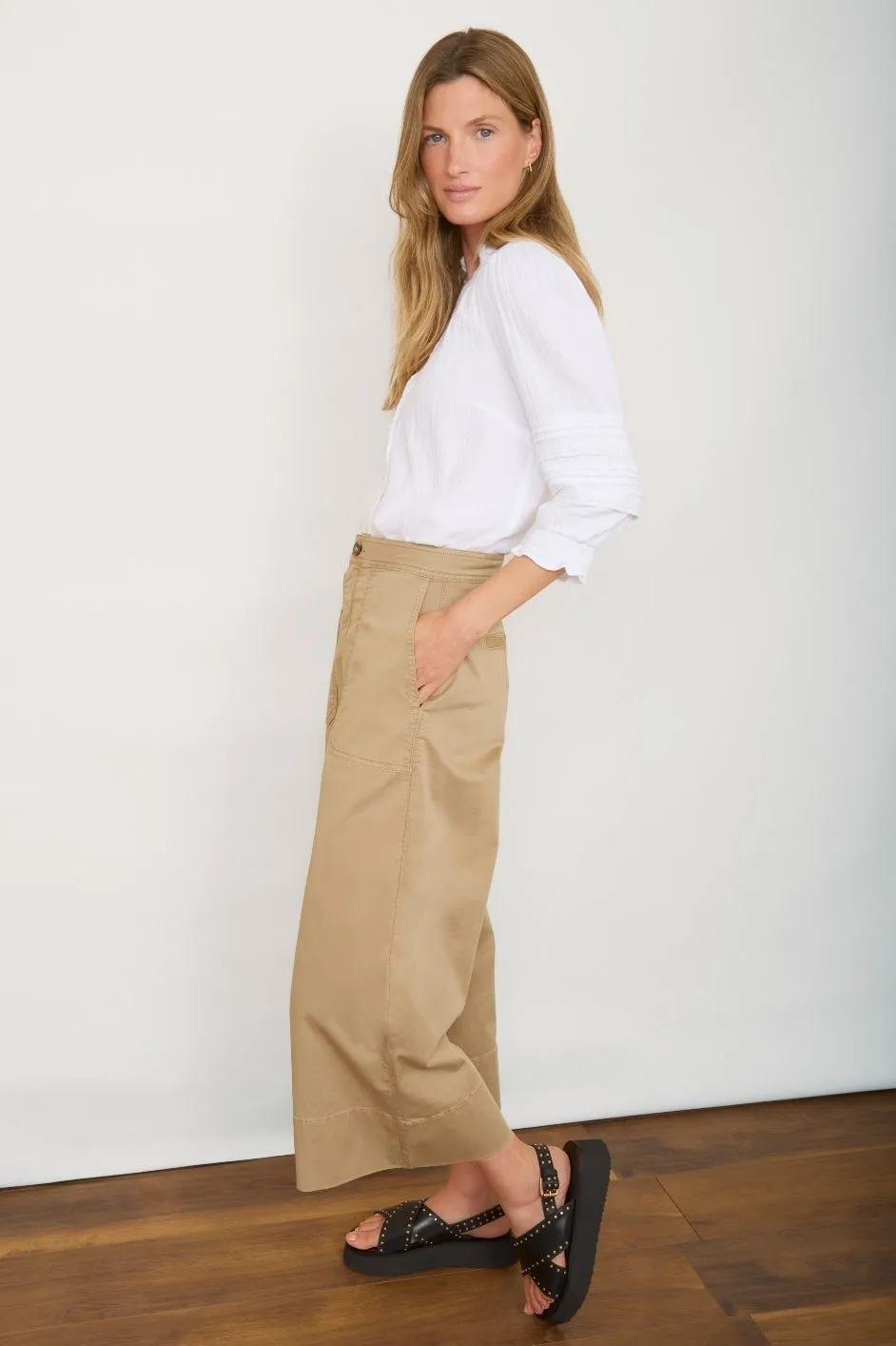 Mauva Culotte Trouser - Sand