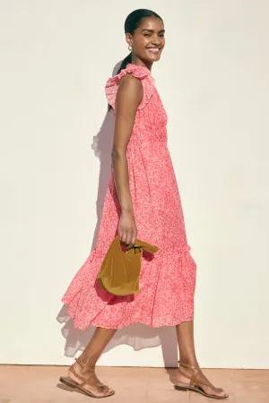 Miah Dress - Summer Pink Mono Floral