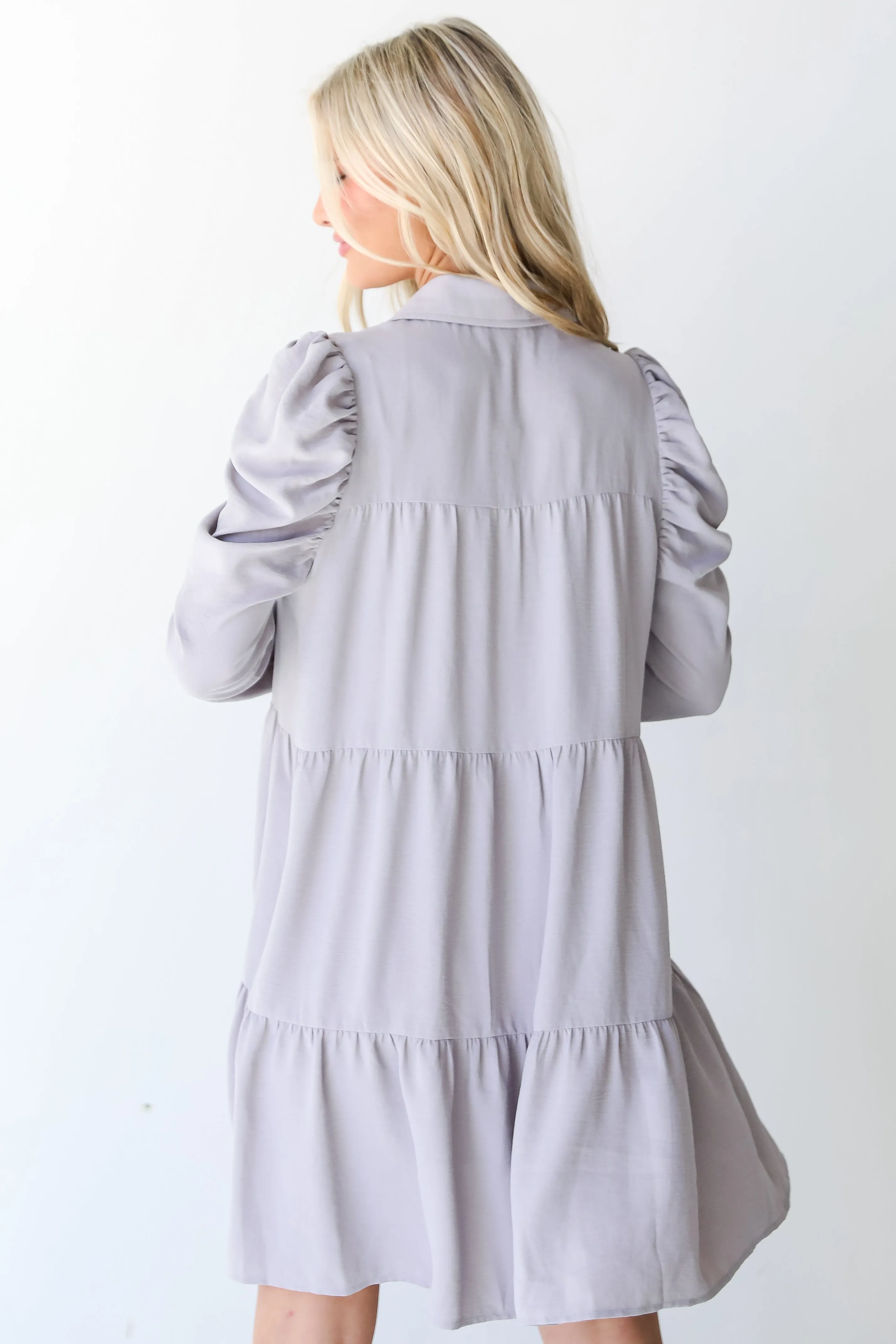 Mind My Business Tiered Mini Dress