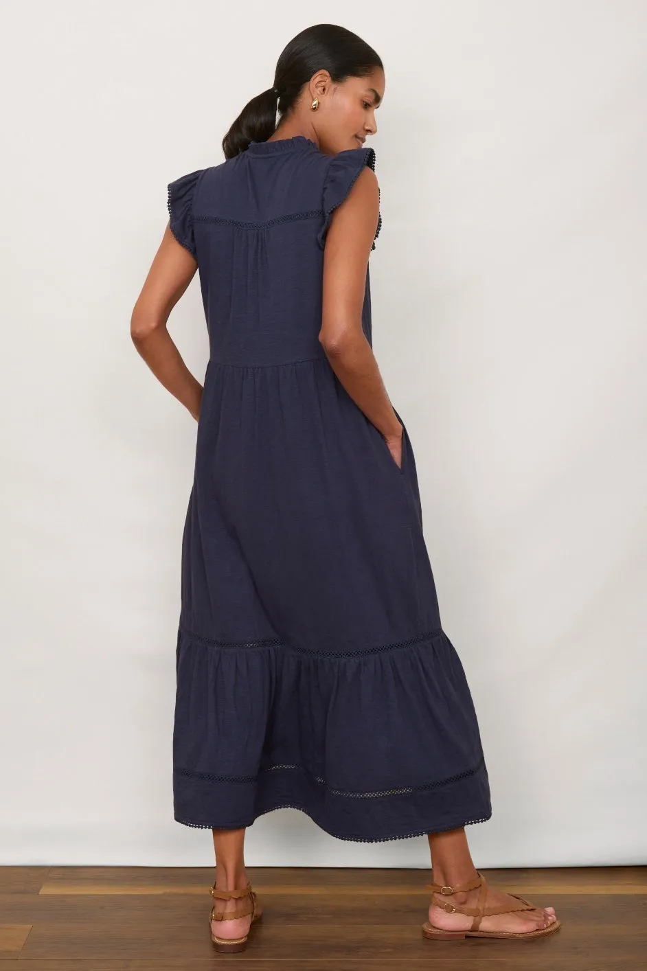Nicolette Jersey Dress - Navy