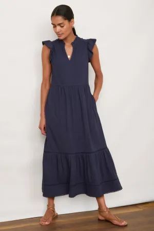 Nicolette Jersey Dress - Navy