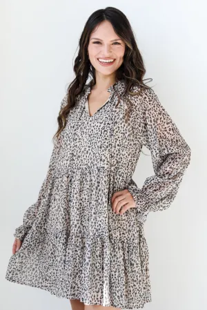 On The Prowl Leopard Mini Dress