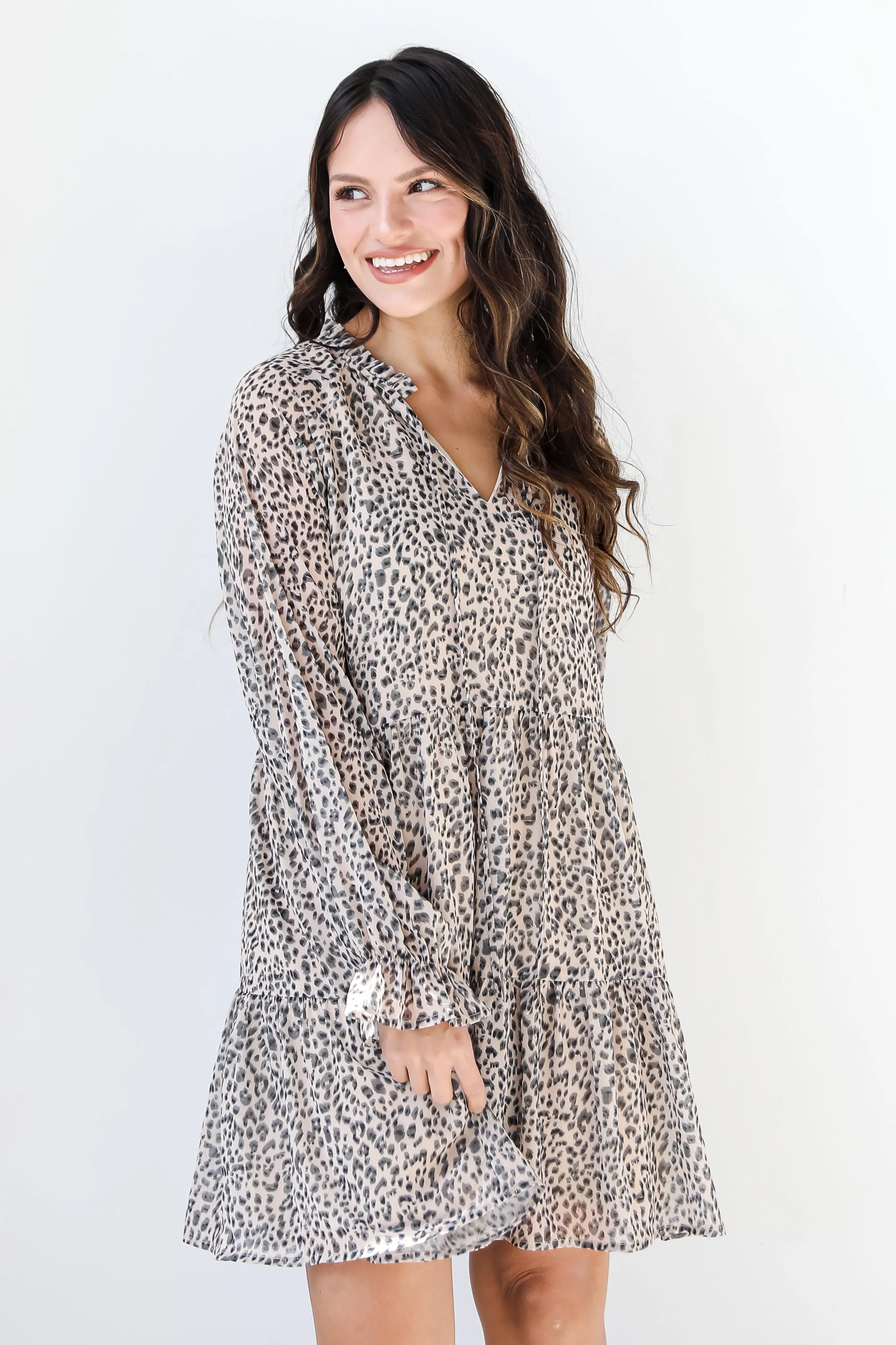 On The Prowl Leopard Mini Dress