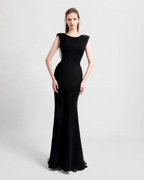 Open Back Slim-Cut Dress