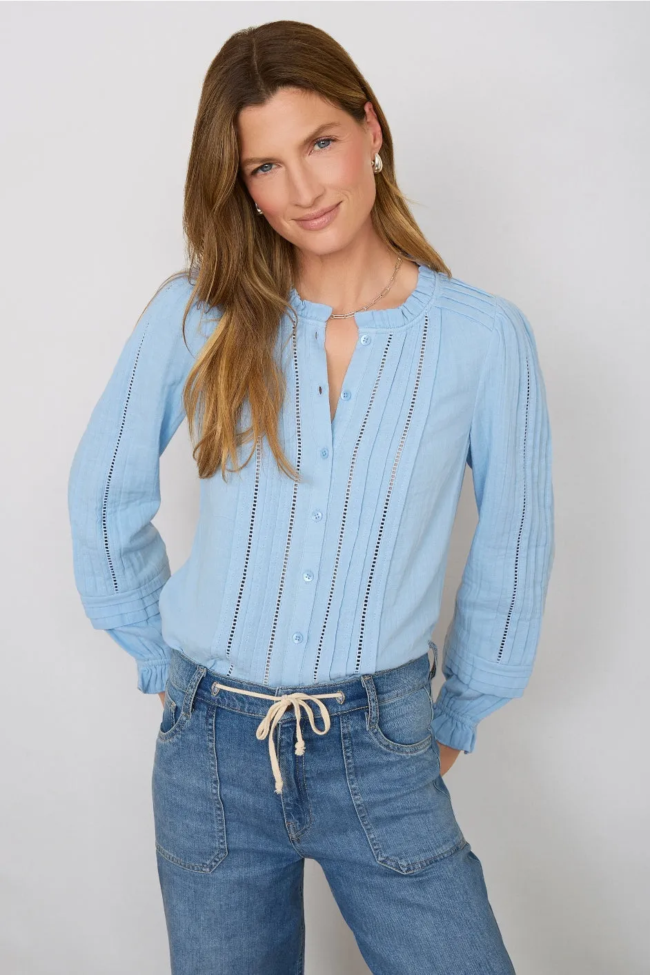 Otti Blouse - Sky Blue