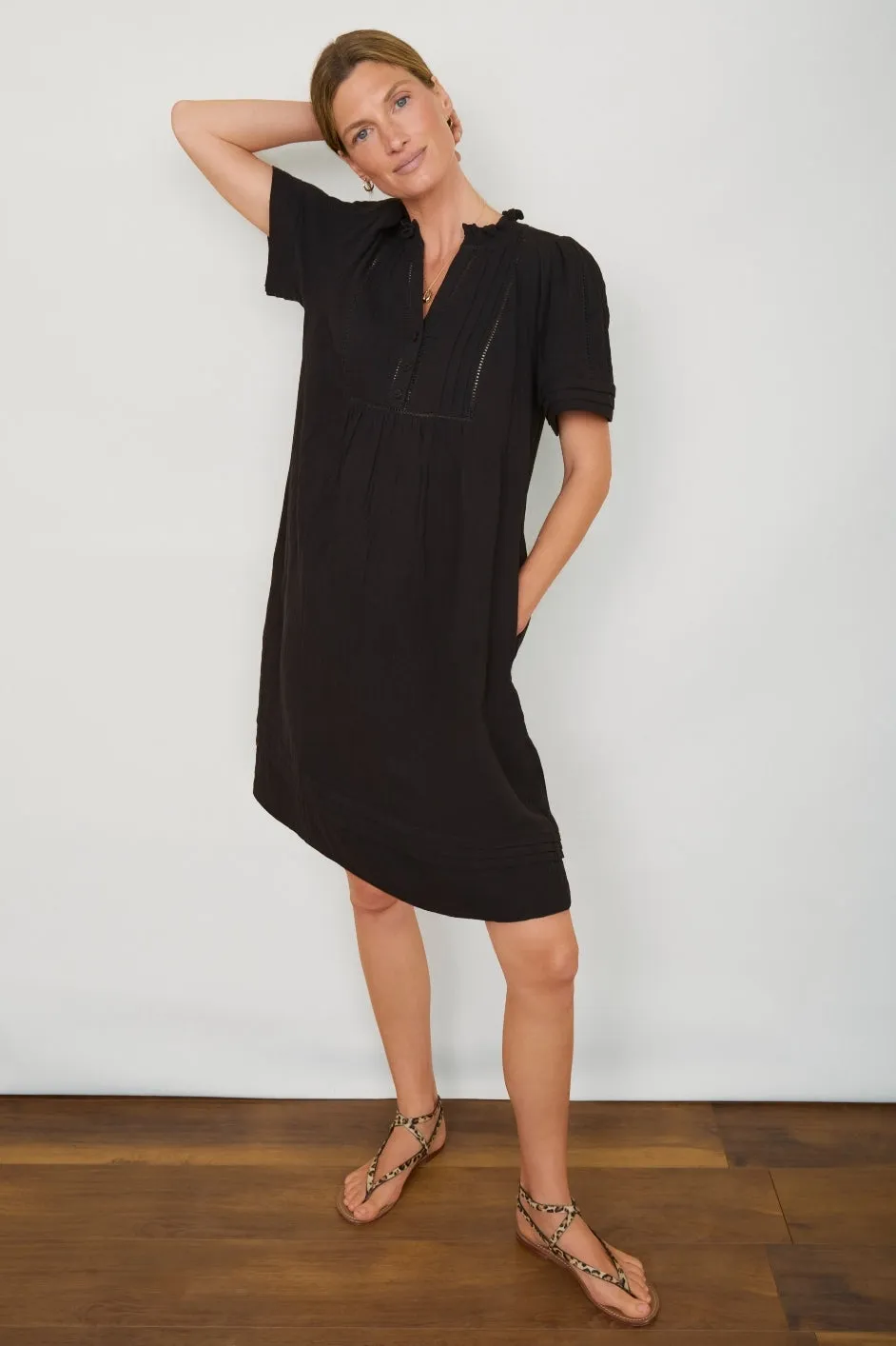 Otti Short Dress - Black