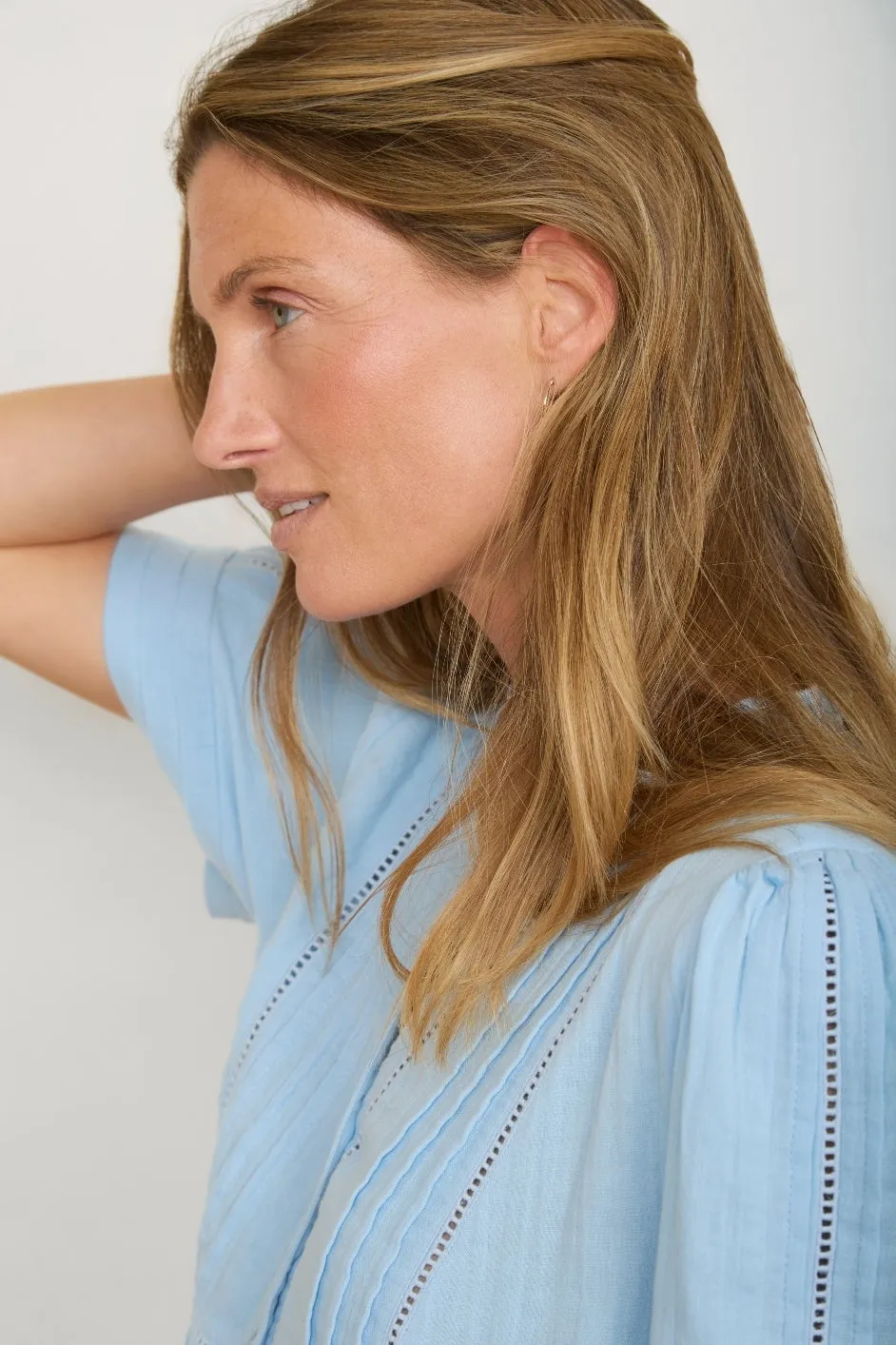 Otti Short Dress - Sky Blue