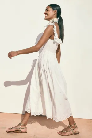Pandora Frill Dress - White