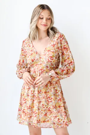 Regal Florals Mini Dress