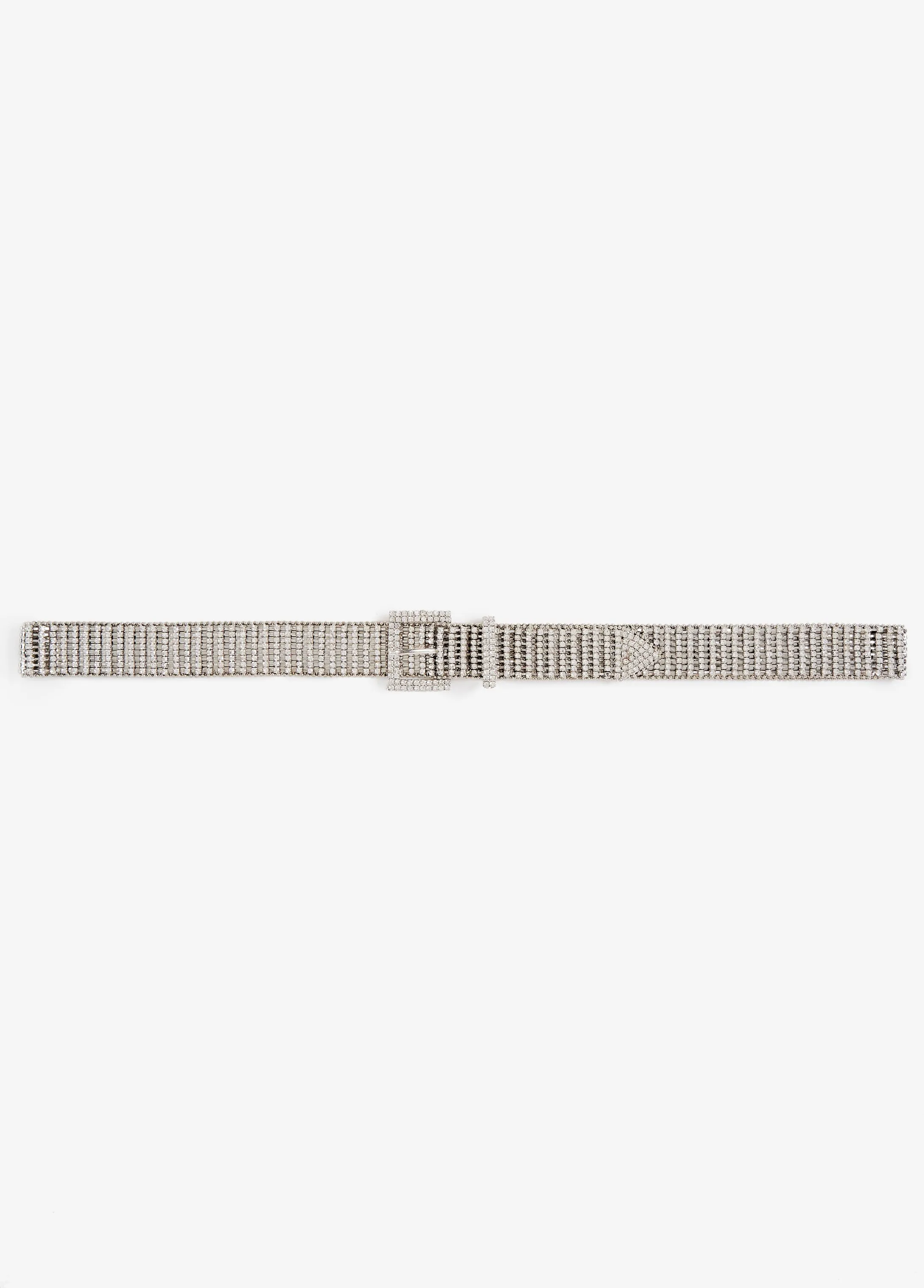 Rhinestone Buckle Belt