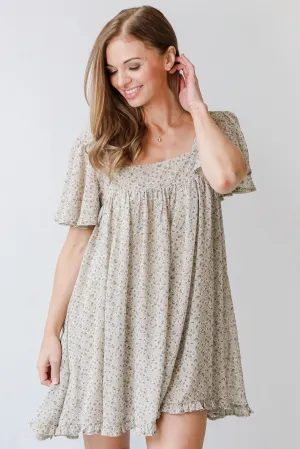 Romantic Blooms Floral Mini Dress