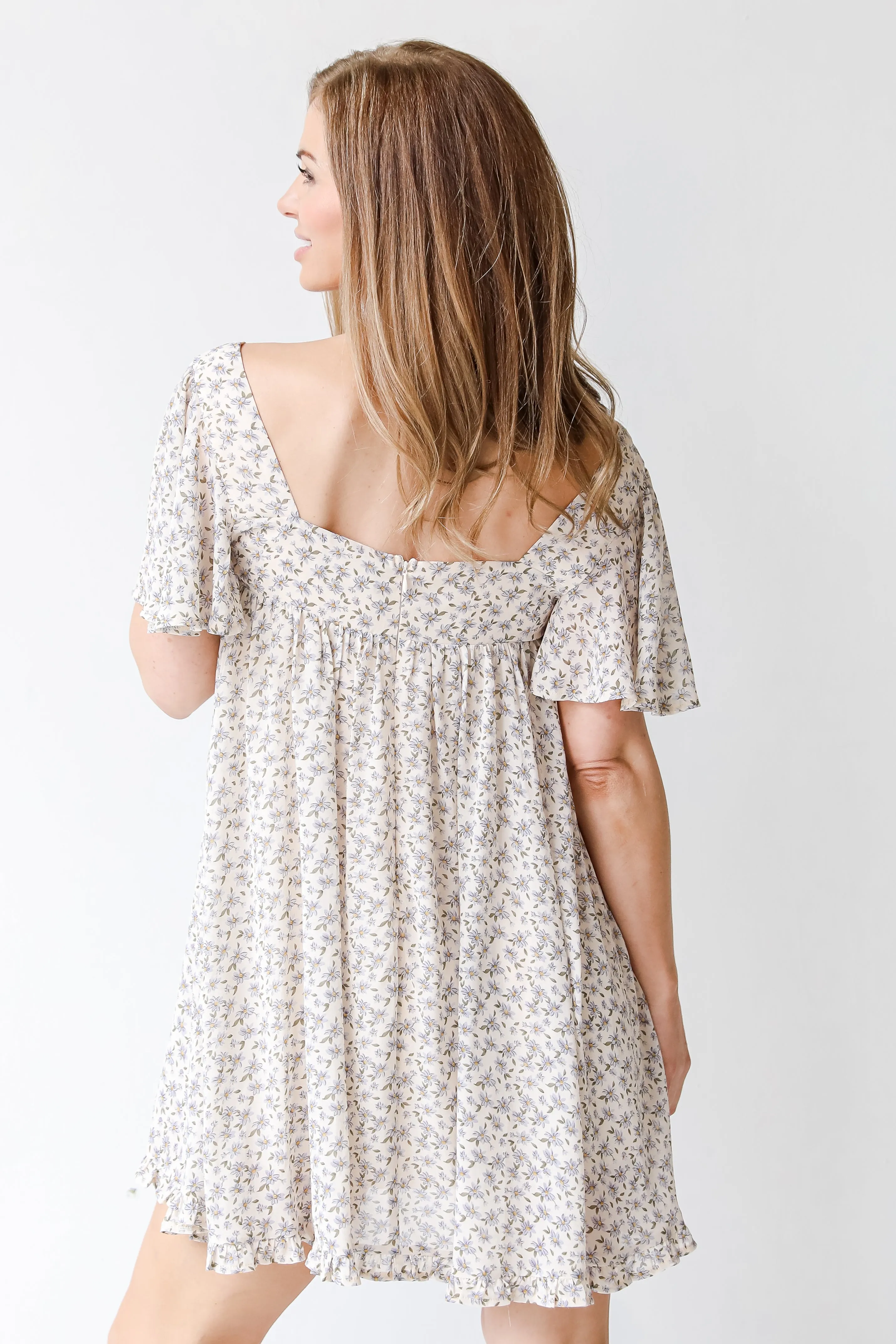Romantic Blooms Floral Mini Dress