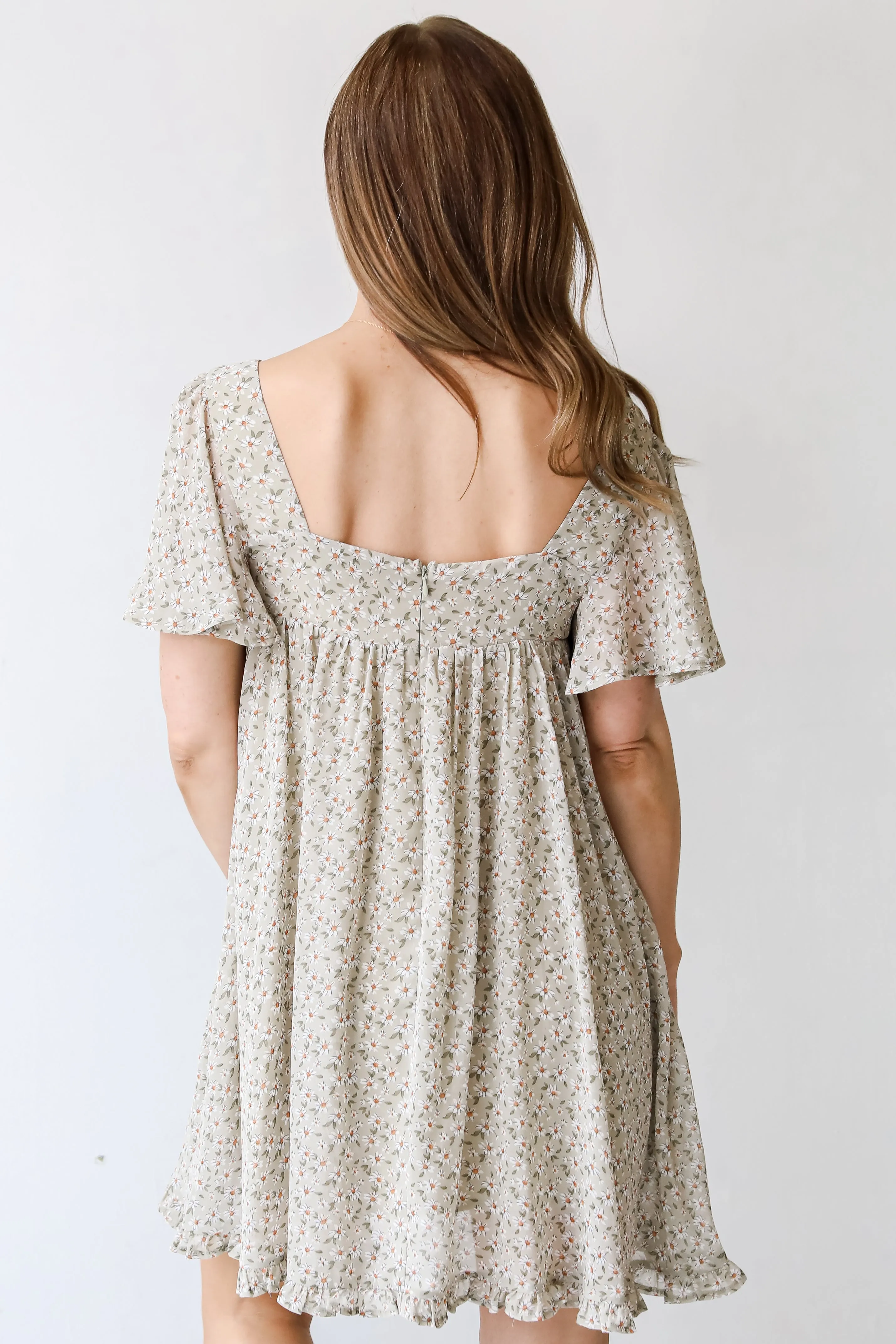 Romantic Blooms Floral Mini Dress
